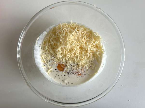 Špenátové a houbové placky - Příprava krok 8