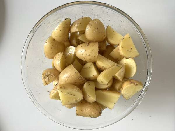 Křupavý, v ústech se rozplývající kozí sýr obalený v pečivu Air Fryer: absolutní pohodlí! - Příprava krok 1