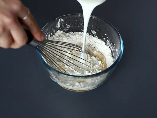 Palačinkové tagliatelle s čokoládou a arašídy! - Příprava krok 1