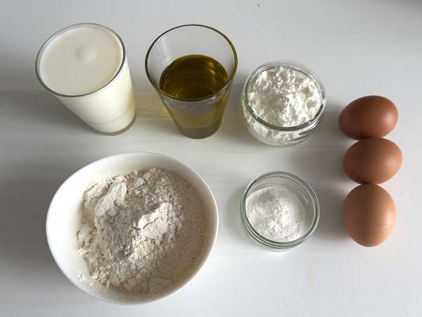 Pikantní těsto na koláč v mixéru: rychlé, snadné a mimořádně vlhké - Příprava krok 1