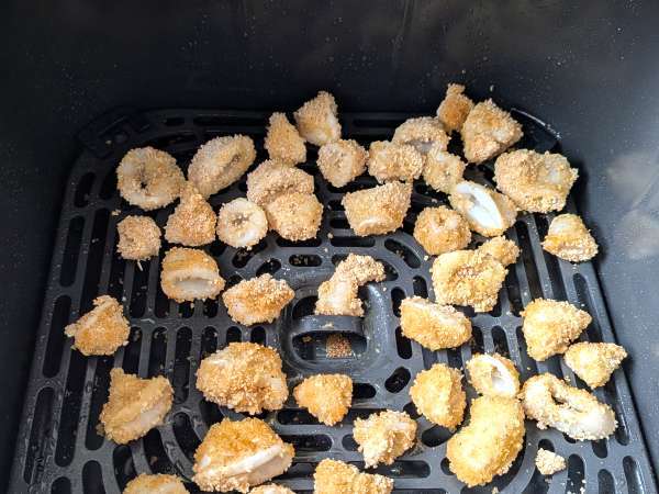 Kroužky chobotnice ve fritéze křupavé a lehké - Příprava krok 7