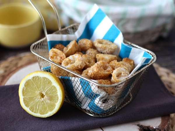 Kroužky chobotnice ve fritéze křupavé a lehké - Příprava krok 8