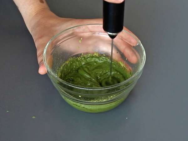 Mramorový dort s čajem matcha - Příprava krok 1