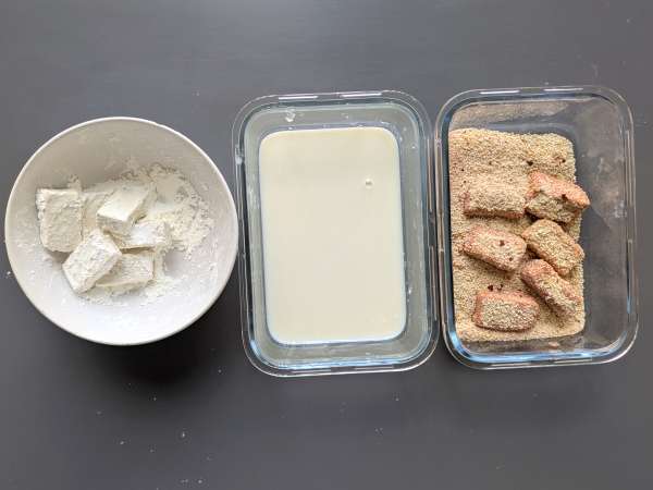 Tofu nugety z horkovzdušné fritézy - Příprava krok 6