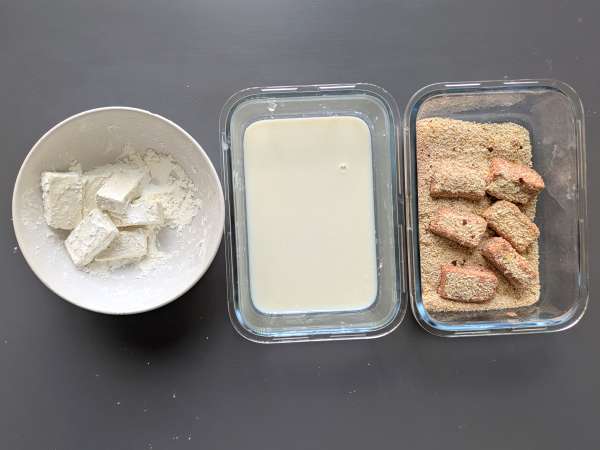 Křupavé tofu nugety a zelené fazolky po thajsku z horkovzdušné fritézy - Příprava krok 4