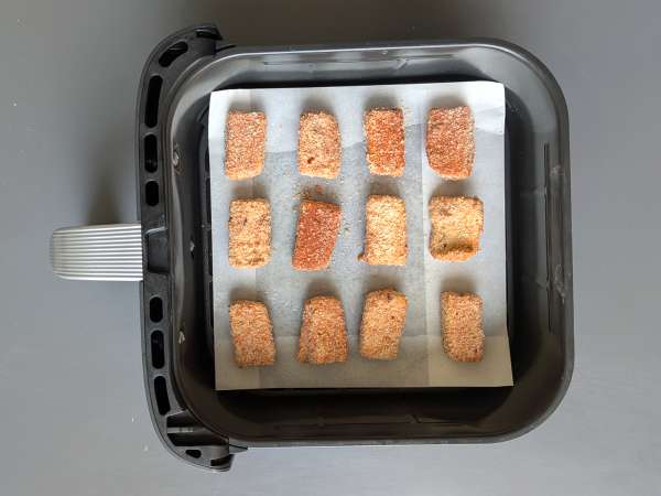 Křupavé tofu nugety a zelené fazolky po thajsku z horkovzdušné fritézy - Příprava krok 5