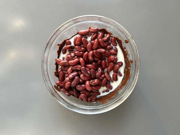 Proteinový čokoládový brownie s červenými fazolemi - Příprava krok 3