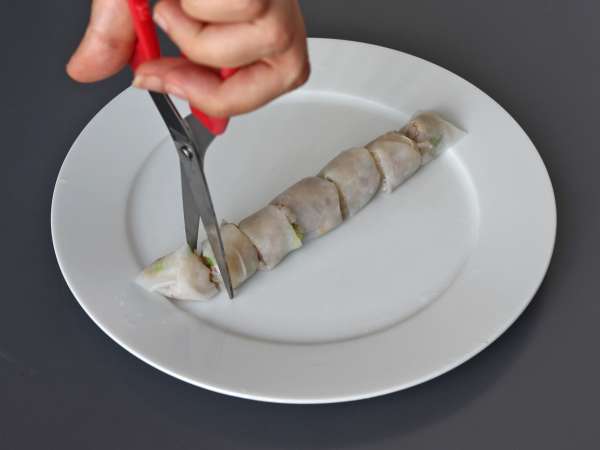 Krevety v těstíčku ve stylu spring rolls v horkovzdušné fritéze - Příprava krok 5