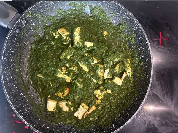 Palak tofu: indické kari se špenátem a tofu - Příprava krok 10