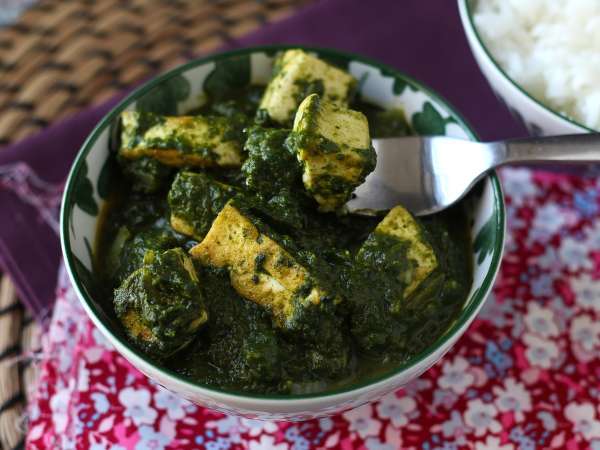 Palak tofu: indické kari se špenátem a tofu - Příprava krok 11