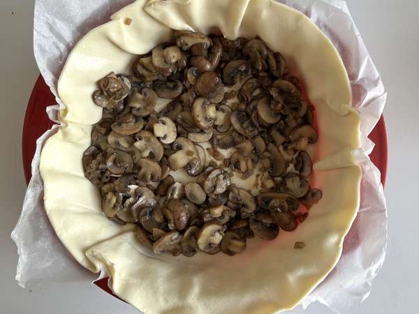 Quiche s houbami a dýní hokkaidó - Příprava krok 6