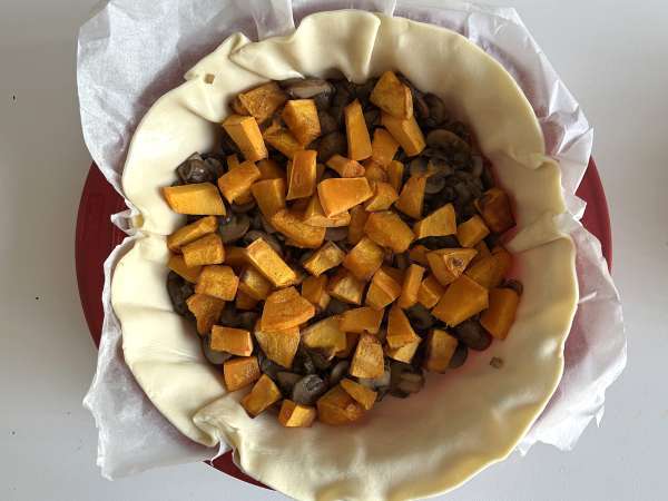 Quiche s houbami a dýní hokkaidó - Příprava krok 7