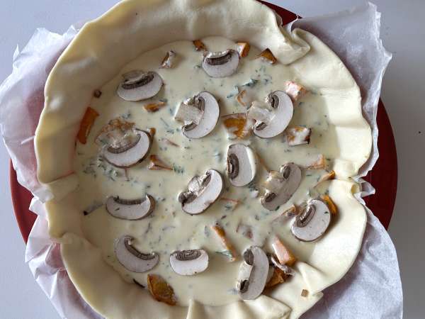 Quiche s houbami a dýní hokkaidó - Příprava krok 8