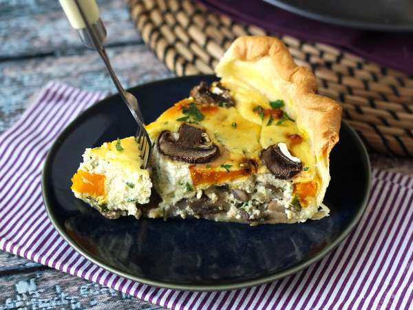 Quiche s houbami a dýní hokkaidó - Příprava krok 10