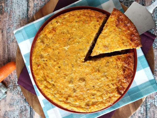 Quiche bez těsta s tuňákem, mrkví a sýrem cottage: snadná a bohatá na bílkoviny - Příprava krok 10
