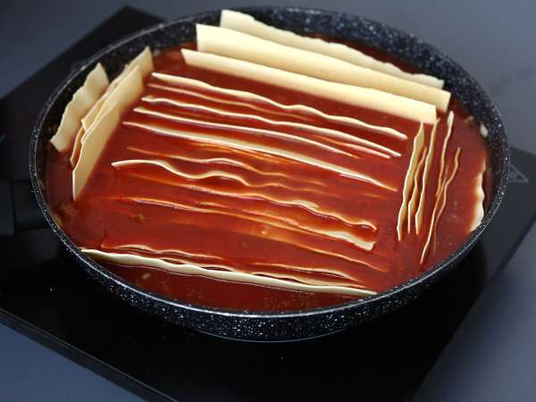 Lasagne alla bolognese z pánve - Příprava krok 4