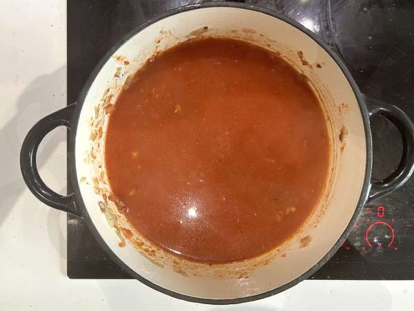 Lasagnová polévka s masem, ricottou a parmazánem - Příprava krok 4