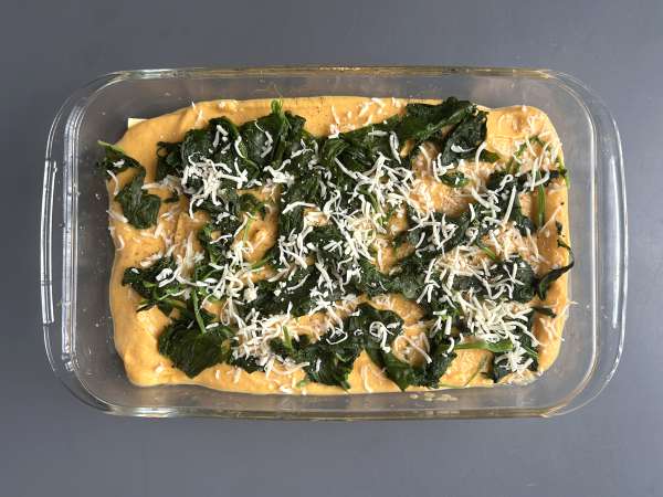 Lasagne s máslovou dýní, špenátem a ricottou - Příprava krok 6