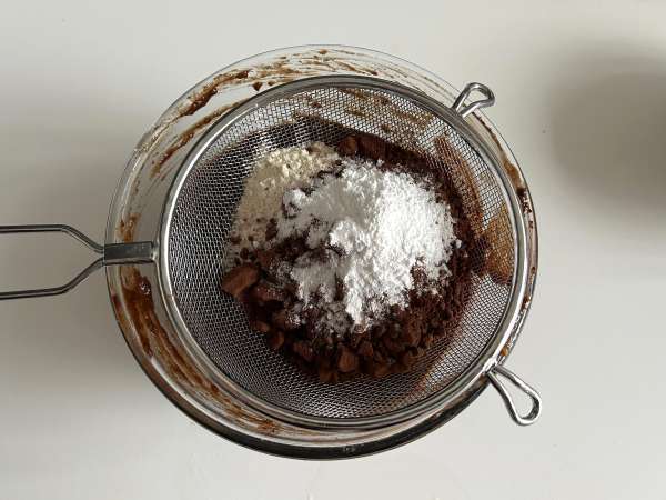 Brownie ze sladkých brambor bez másla a oleje - Příprava krok 4