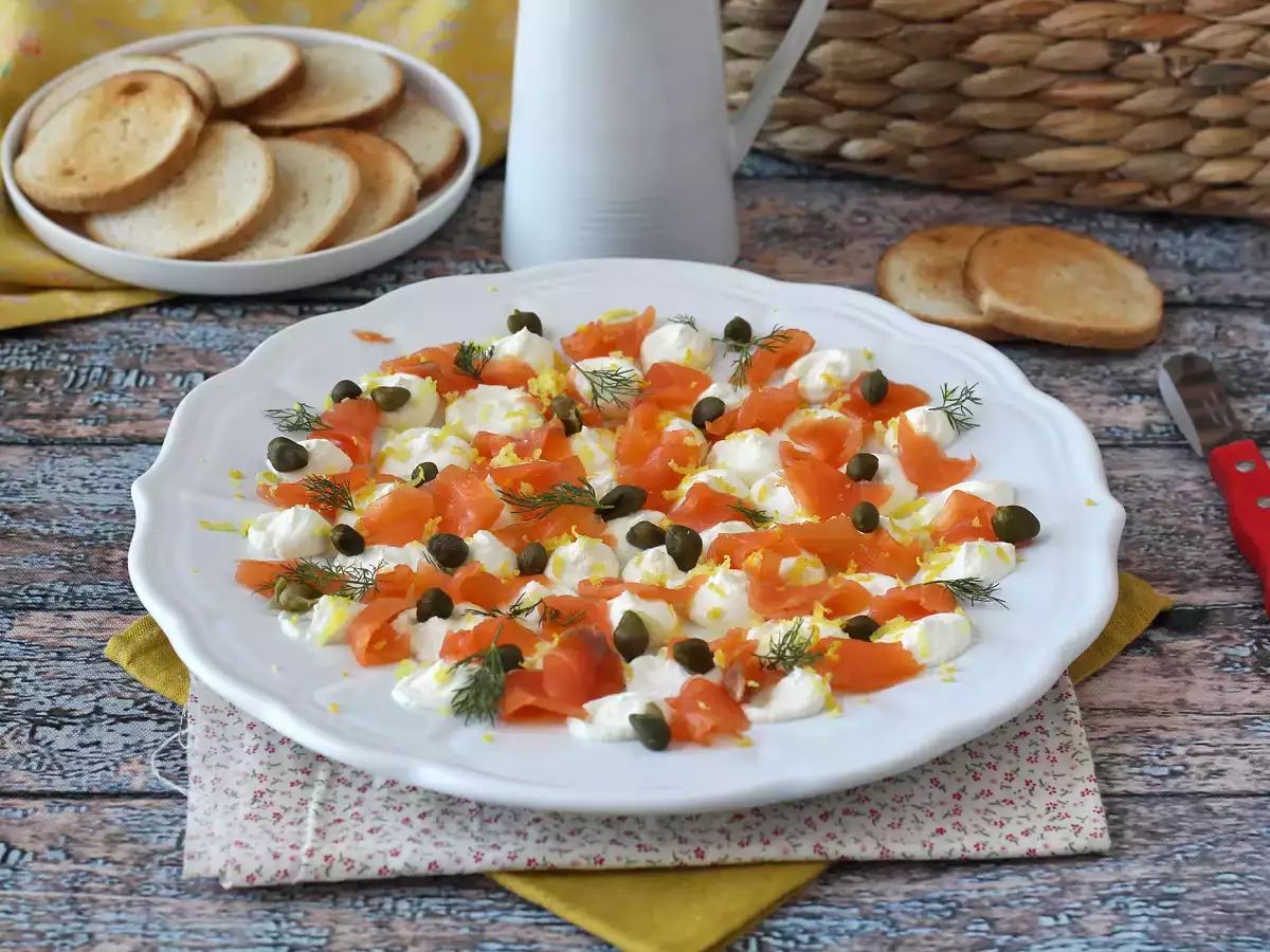 Aperitivní pomazánka z uzeného lososa - foto 2