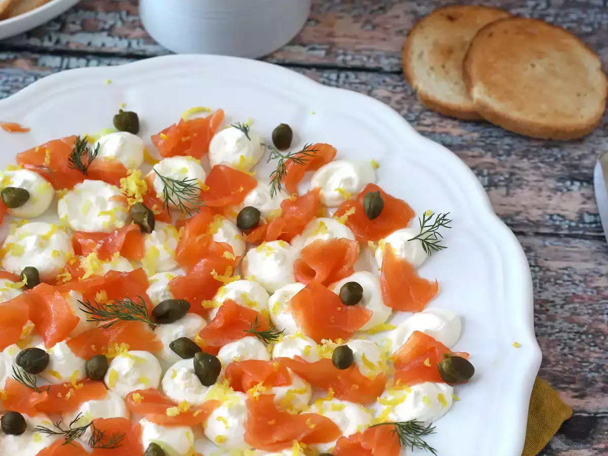 Aperitivní pomazánka z uzeného lososa - foto 3