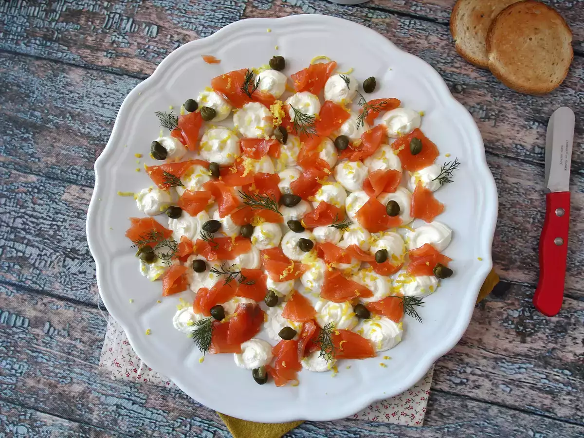 Aperitivní pomazánka z uzeného lososa - foto 8
