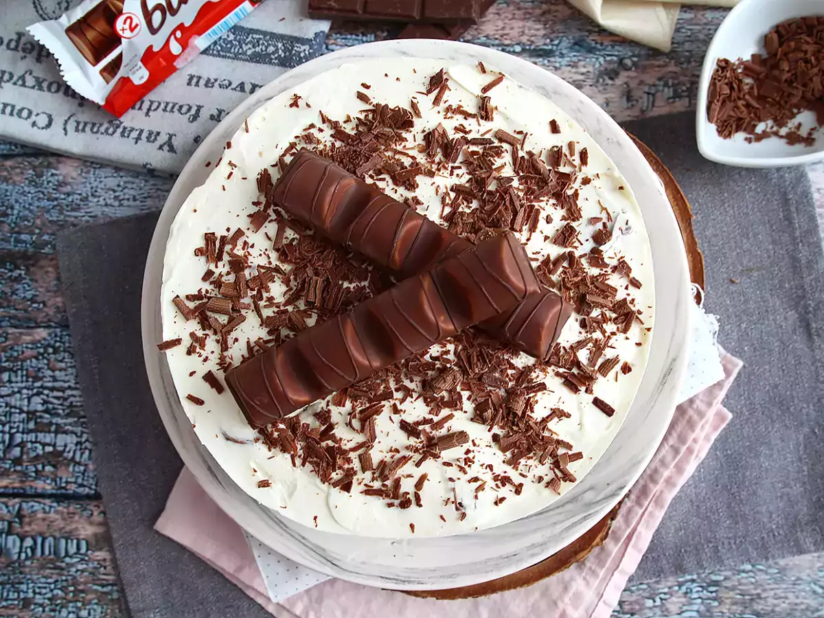 Báječný nepečený cheesecake Kinder Bueno - foto 2