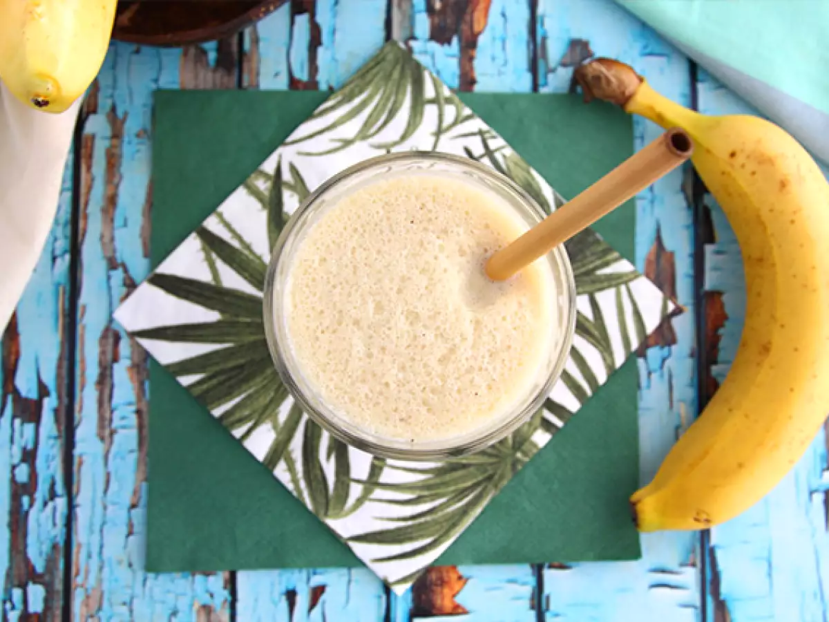 Banánovo-vanilkový milkshake - foto 3