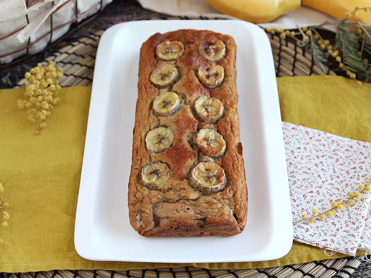 Banánový chlebíček bez cukru – banana bread