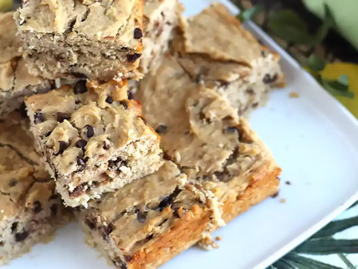 Banánový dort s čokoládovými lupínky - veganský a bezlepkový - foto 5