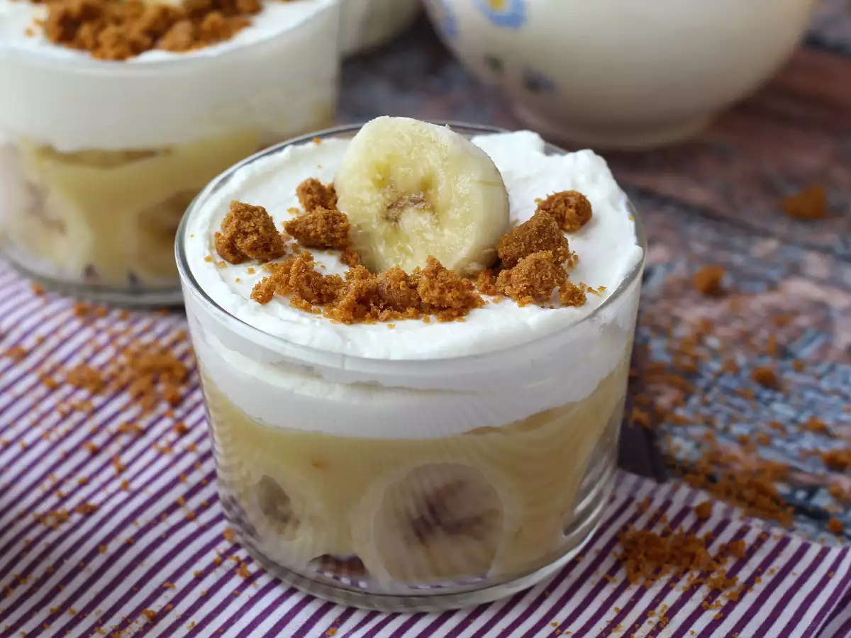 Banoffee dezert do skleničky pro milovníky banánů a karamelu - foto 4