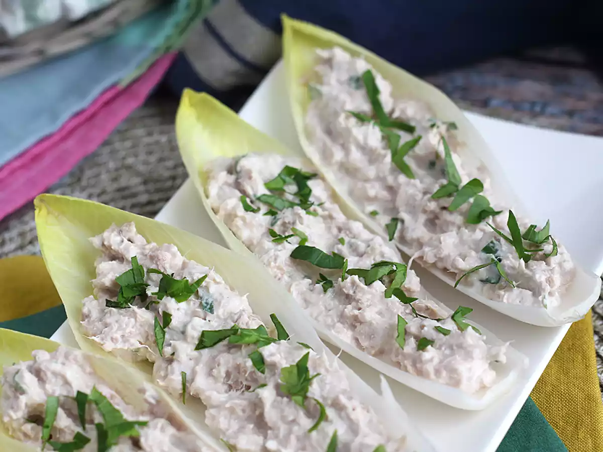 Barquettes d'endives garnies de thon - foto 2