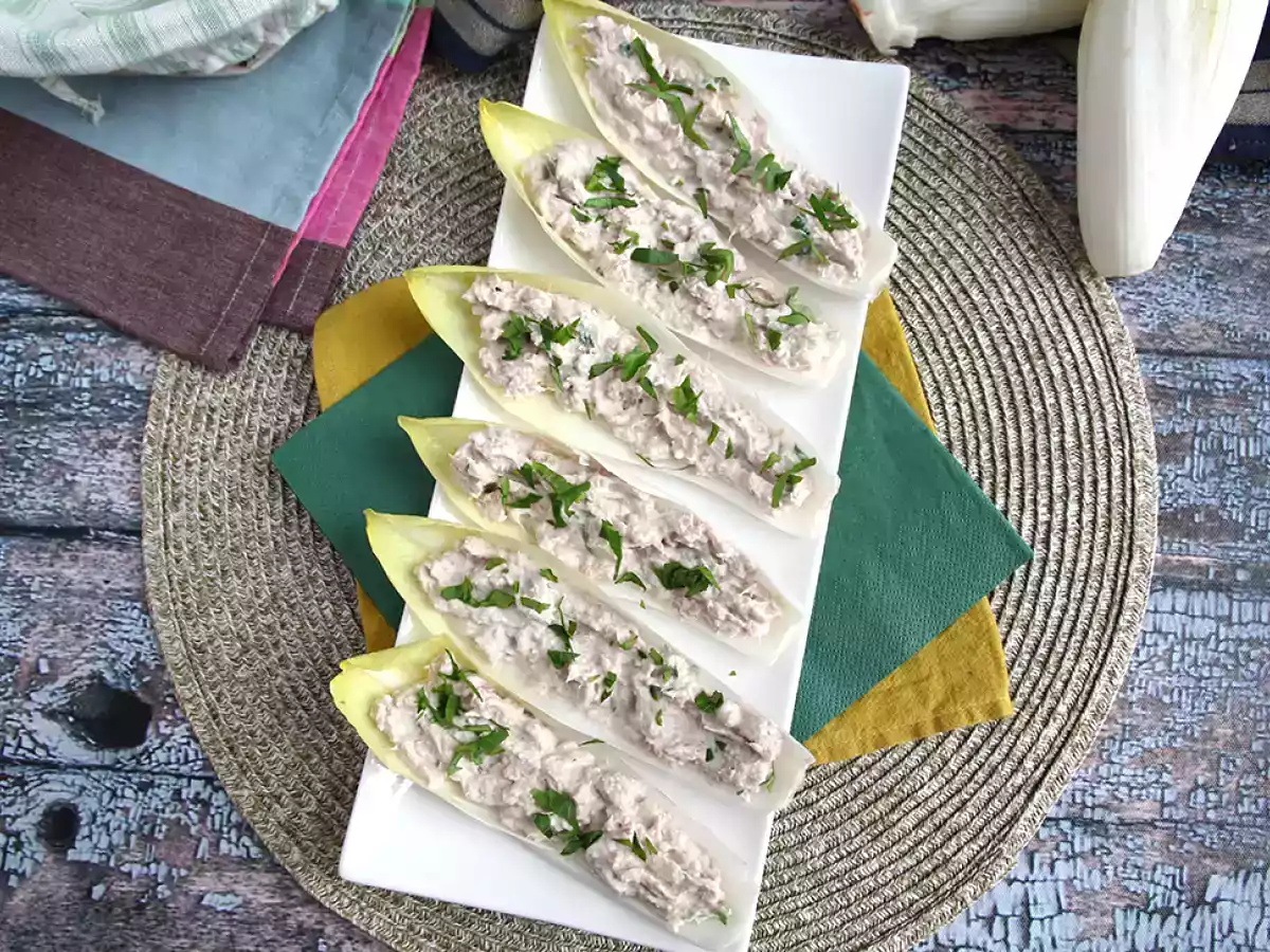 Barquettes d'endives garnies de thon - foto 3