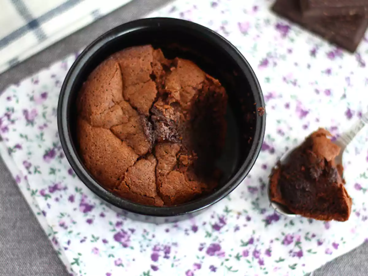 Bezlepkový čokoládový fondant - foto 2