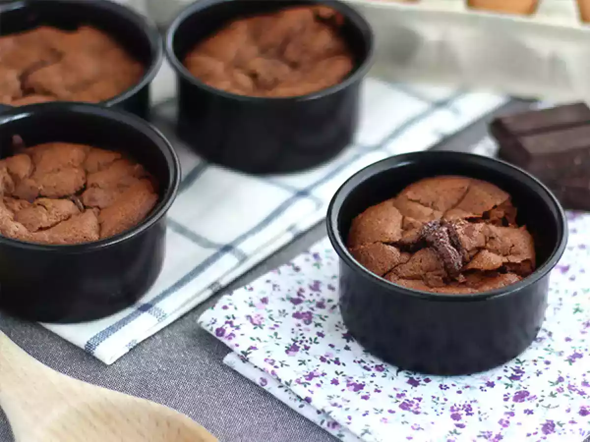 Bezlepkový čokoládový fondant - foto 3