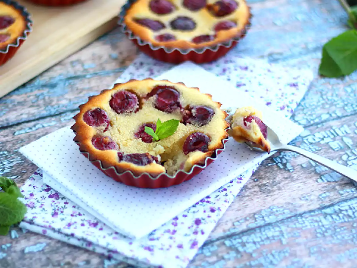 Bezlepkový mini třešňový clafoutis - foto 3