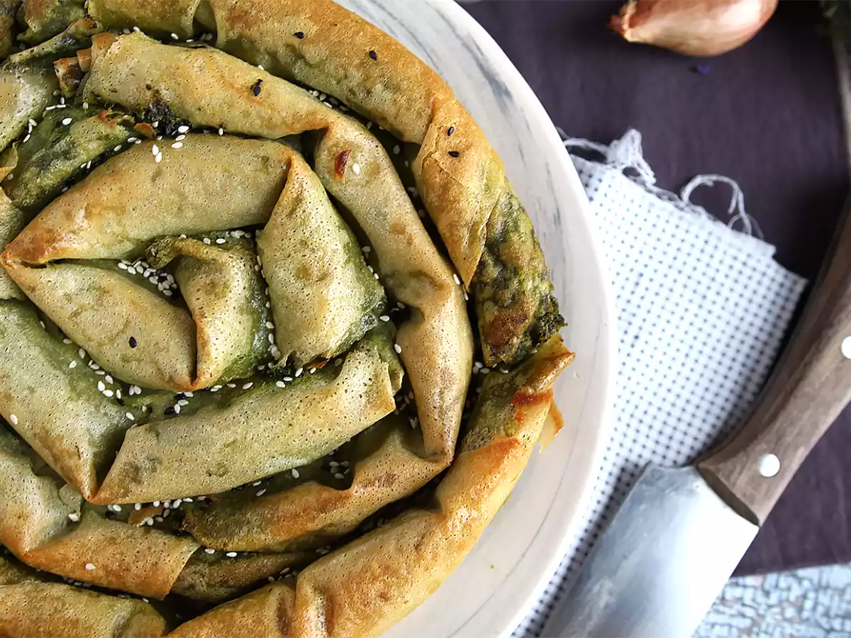 Borek, turecký koláč se špenátem a sýrem - foto 2
