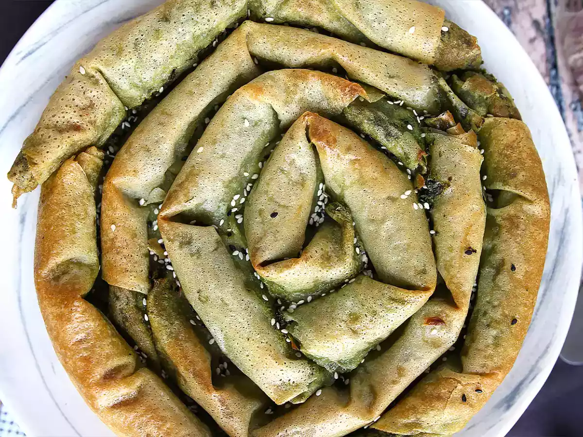Borek, turecký koláč se špenátem a sýrem - foto 4