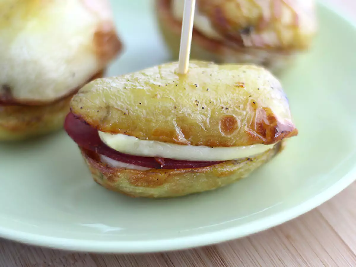 Bramborové sendviče se sýrem raclette - foto 2