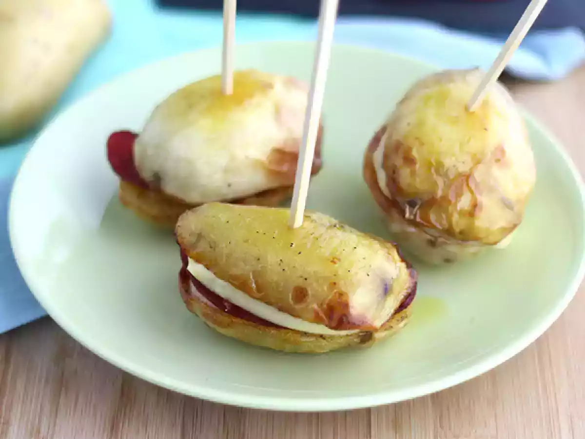 Bramborový sendvič s raclette