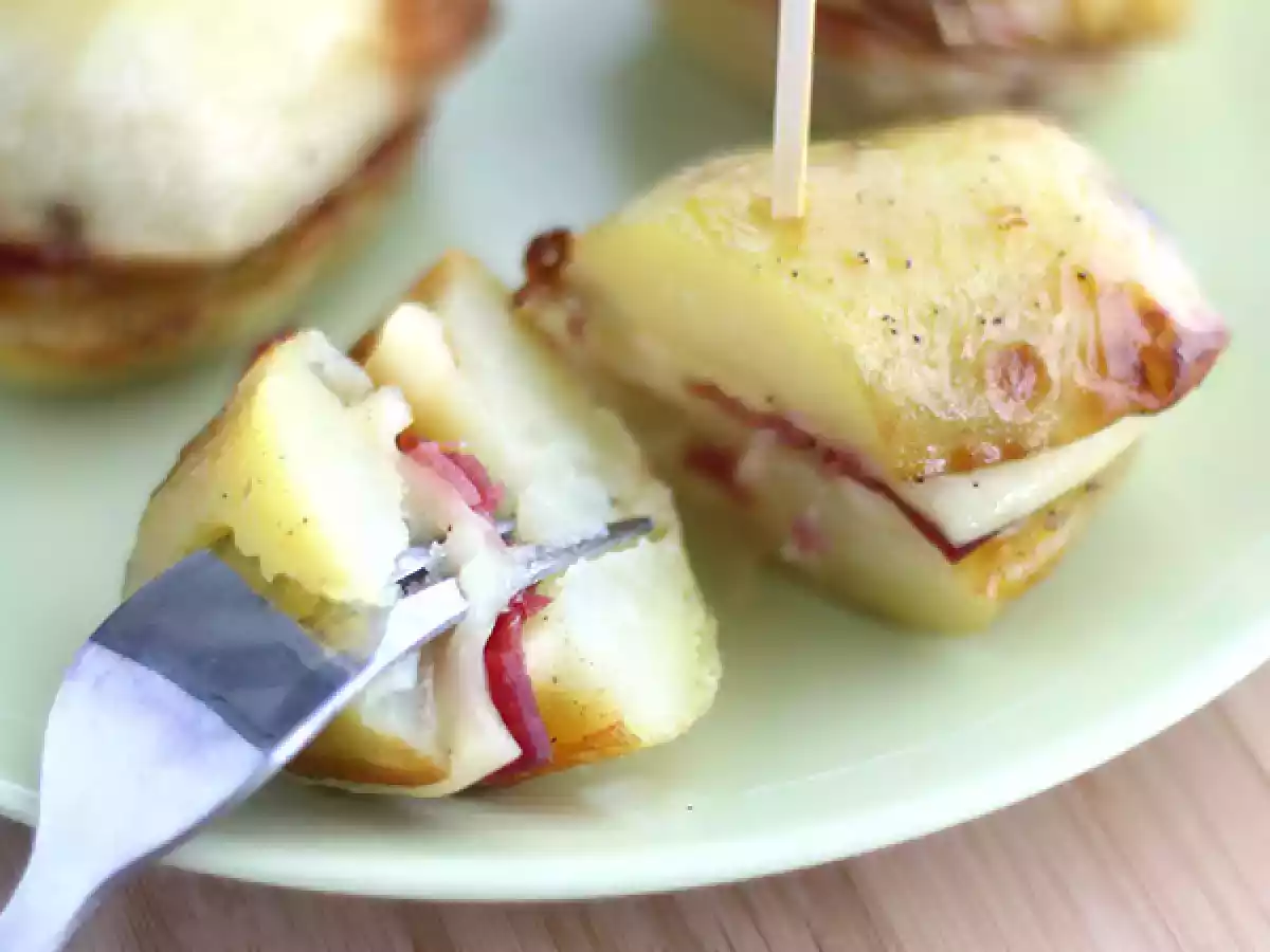 Bramborový sendvič s raclette - foto 3