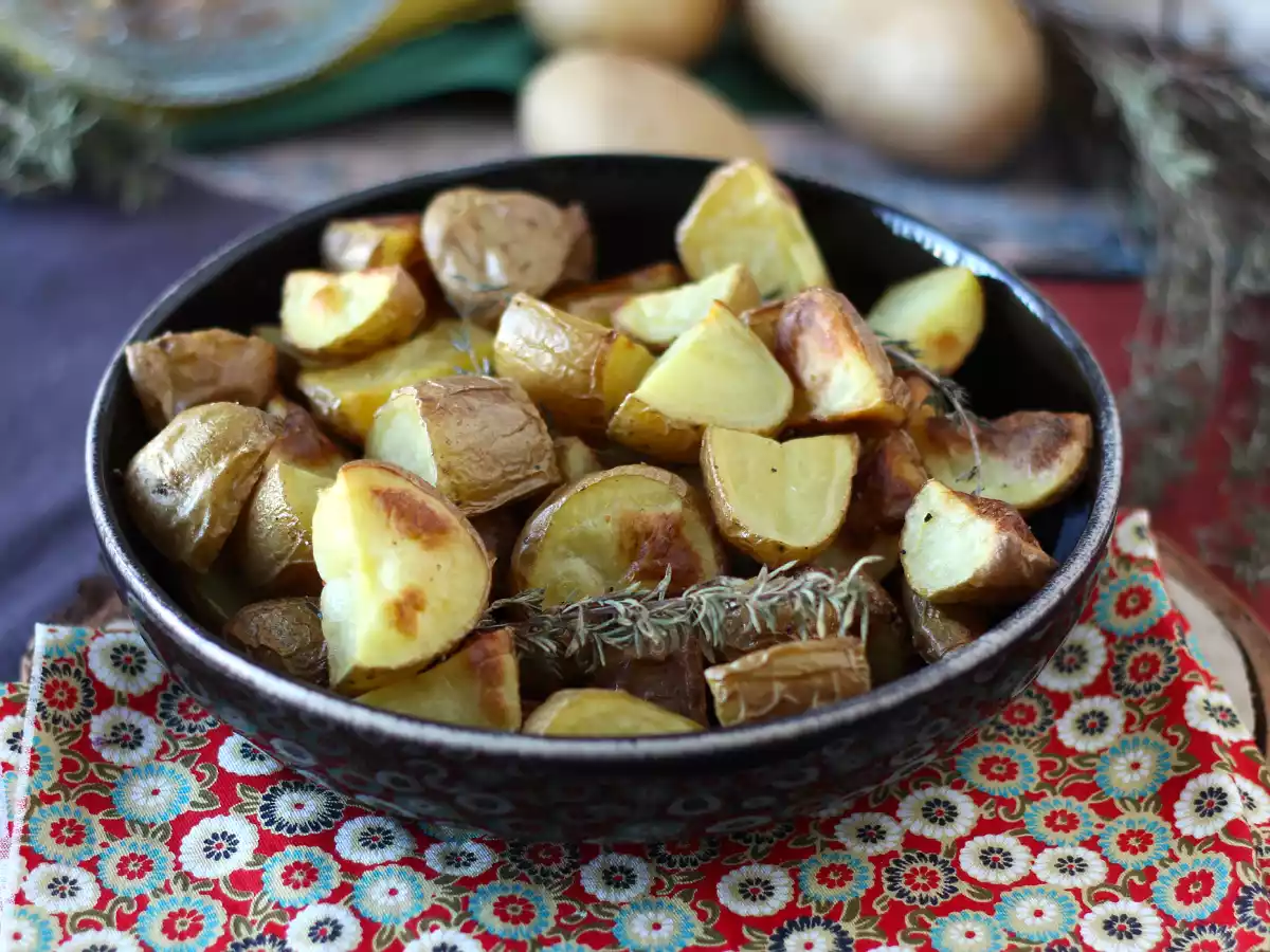 Brambory pečené v troubě, klasický a snadný recept