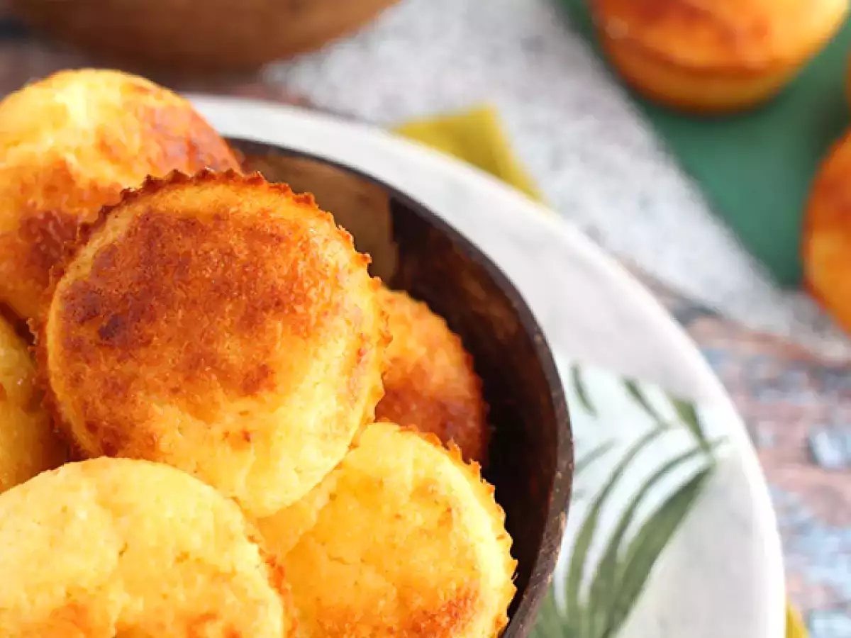 Brazilské kokosové muffiny - Queijadinhas - foto 2