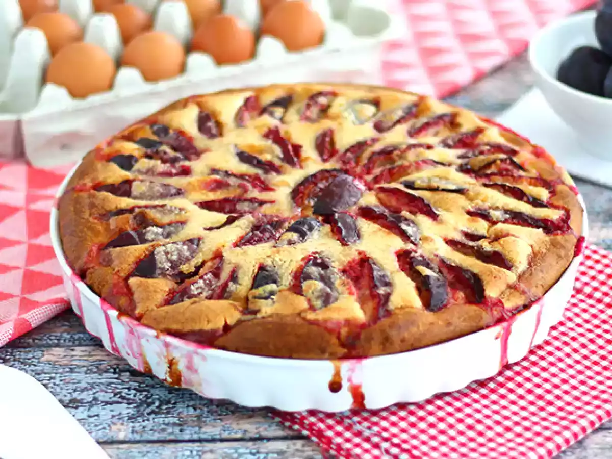 Brioche švestkový koláč