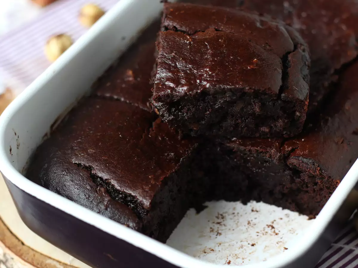 Brownie ze sladkých brambor bez másla a oleje - foto 3