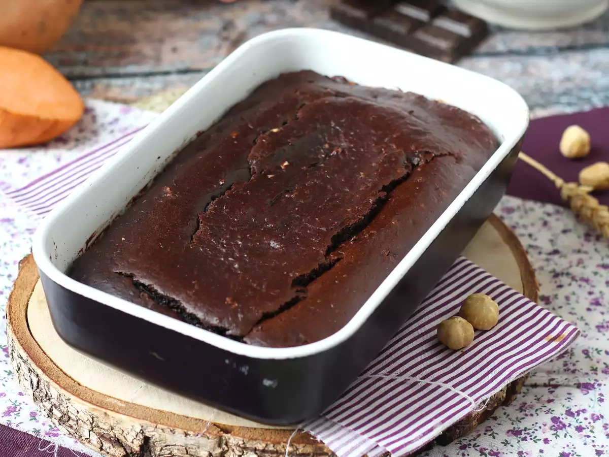Brownie ze sladkých brambor bez másla a oleje - foto 7