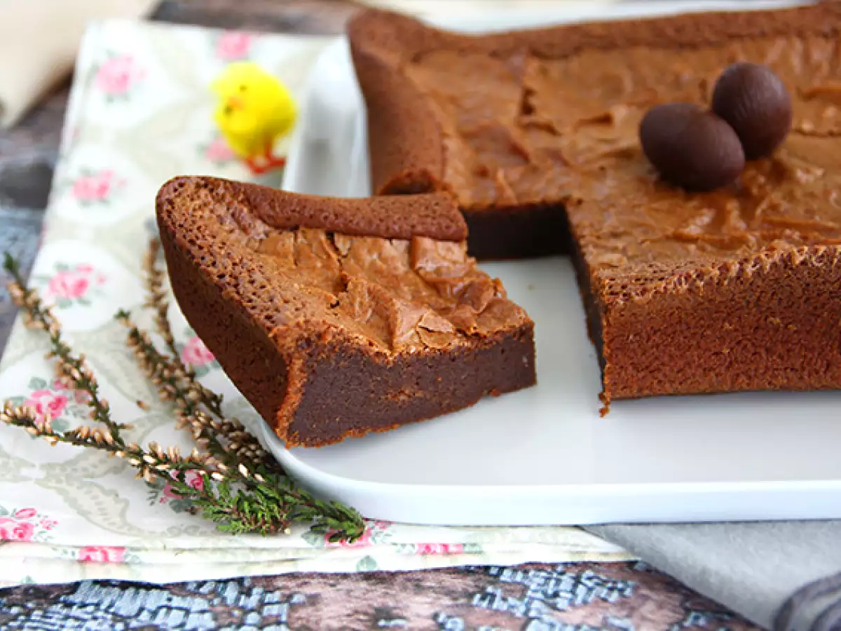 Brownie ze zbytků velikonoční čokolády - foto 4