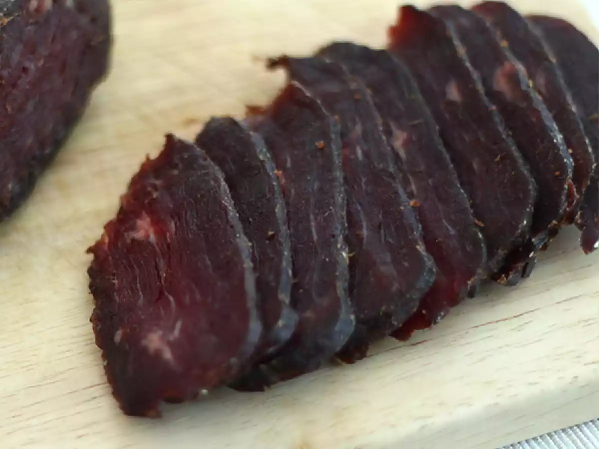 Bündnerfleisch nebo sušené hovězí maso - foto 2
