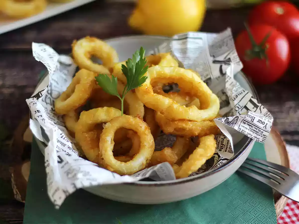 Calamares a la romana - chobotnice obalené v těstíčku