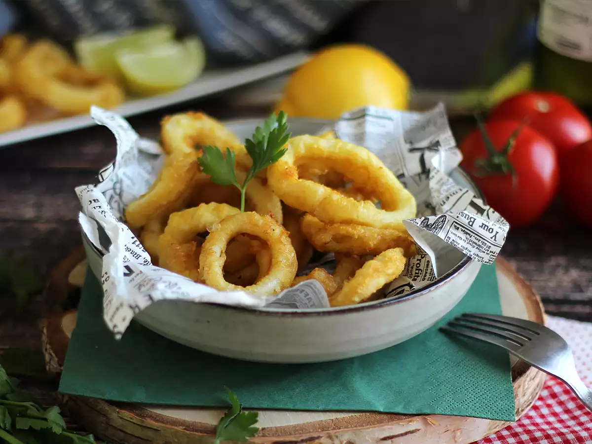 Calamares a la romana - chobotnice obalené v těstíčku - foto 2